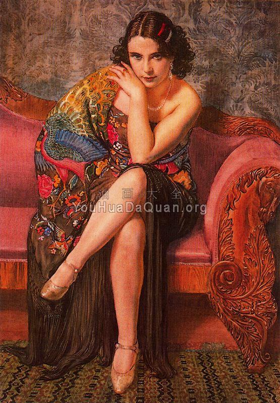 Manila shawl (Peacock) - 豪尔赫·阿珀利